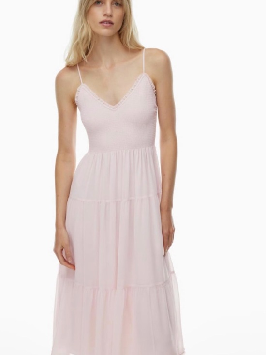 Aritzia Dresses & Skirts - Delicate Light Pink Tiered Spaghetti Strap Aritzia Dress SZ: M